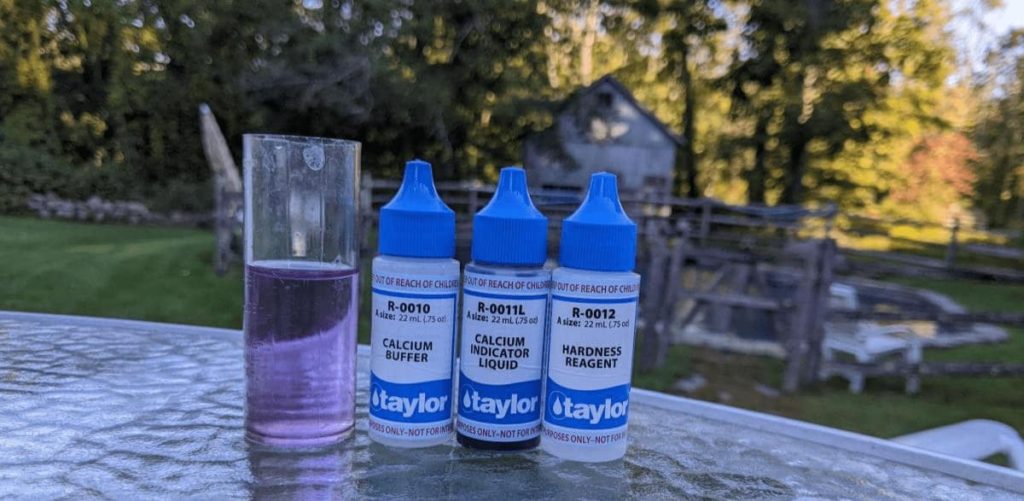 testing calcium hardness with Taylor Technologies reagents