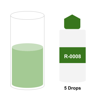 five drops of reagent r-0008