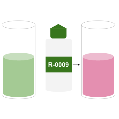 total alkalinity sample turning pink