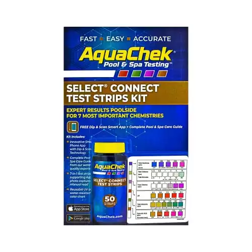 AquaChek Select Connect 7-Way Pool Test Strips