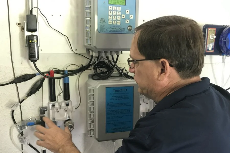 Control board measuring ORP