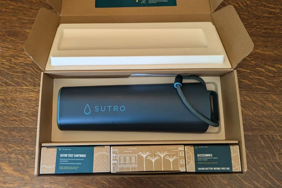 sutro water monitor unboxed